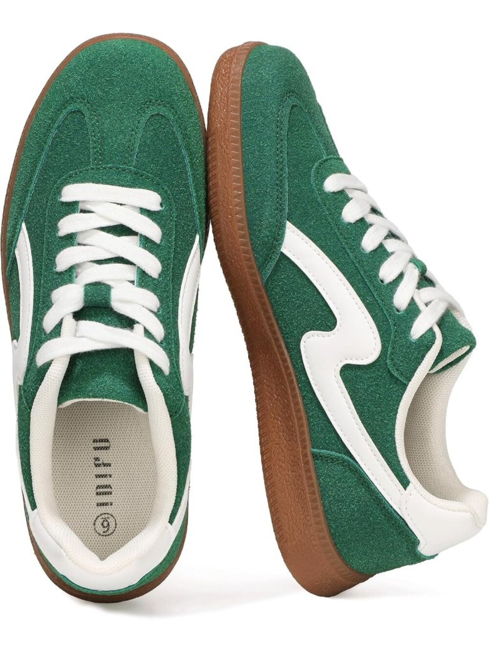 Women's Green Fashion Sneakers Comfortable Cute Casual Tennis Shoes Non Slip